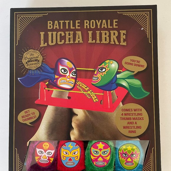 NIB- Battle Royale Lucha Libre Thumb Wrestling Kit - Picture 1 of 2
